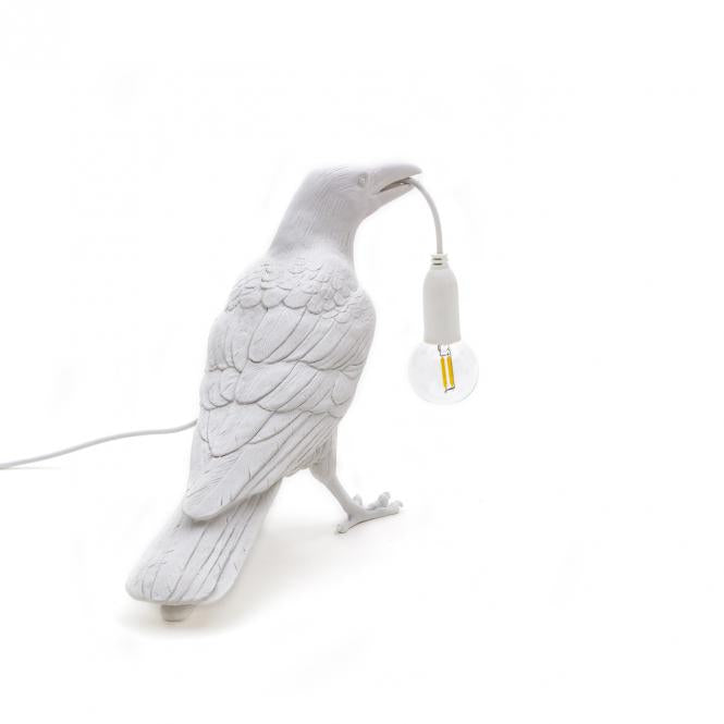 "Bird Lamp" Waiting, weiß