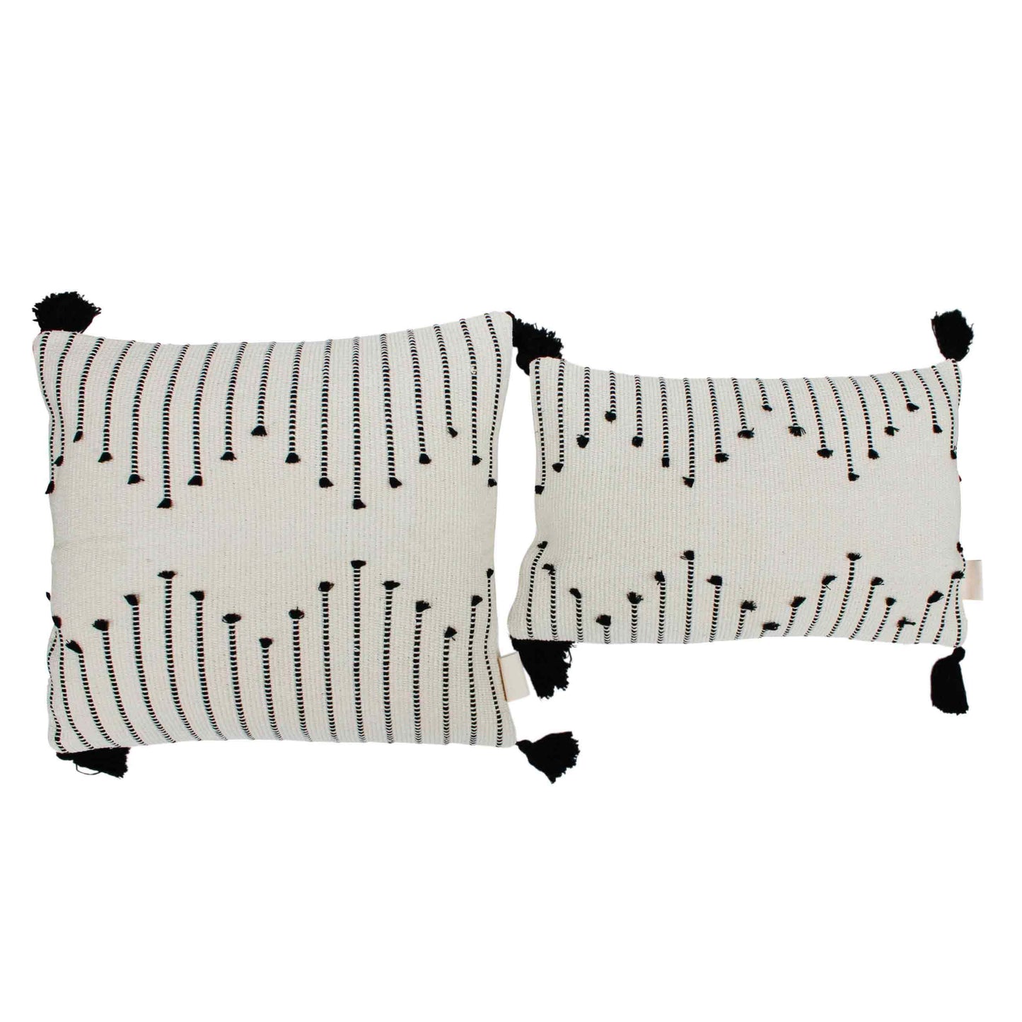 Boho-Set Kissenbezug Tassel inkl. Innenkissen, rechteckig