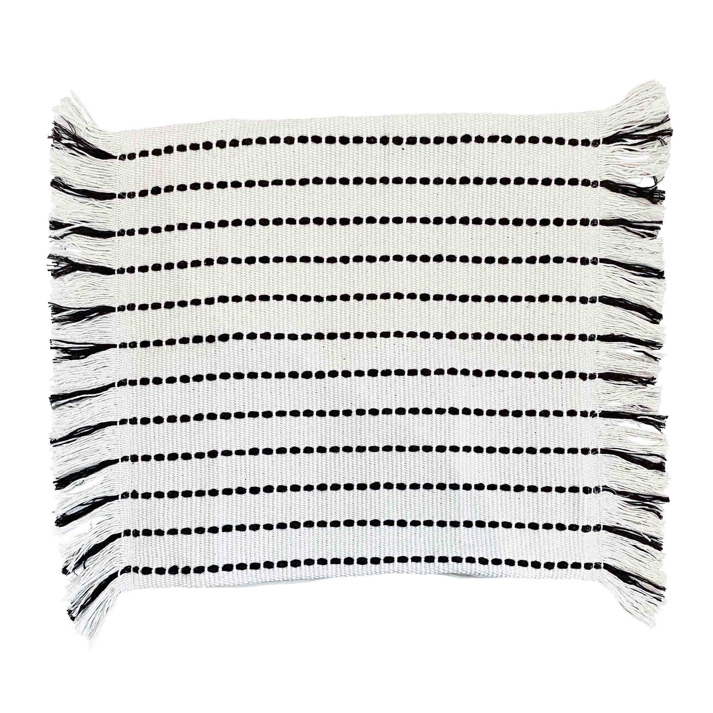 Boho-Set Kissenbezug Lands & Pits Fringes inkl. Innenkissen, quadratisch