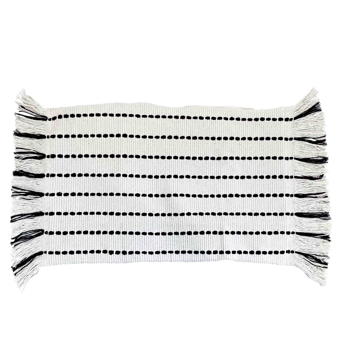 Boho-Set Kissenbezug Lands & Pits Fringes inkl. Innenkissen, rechteckig