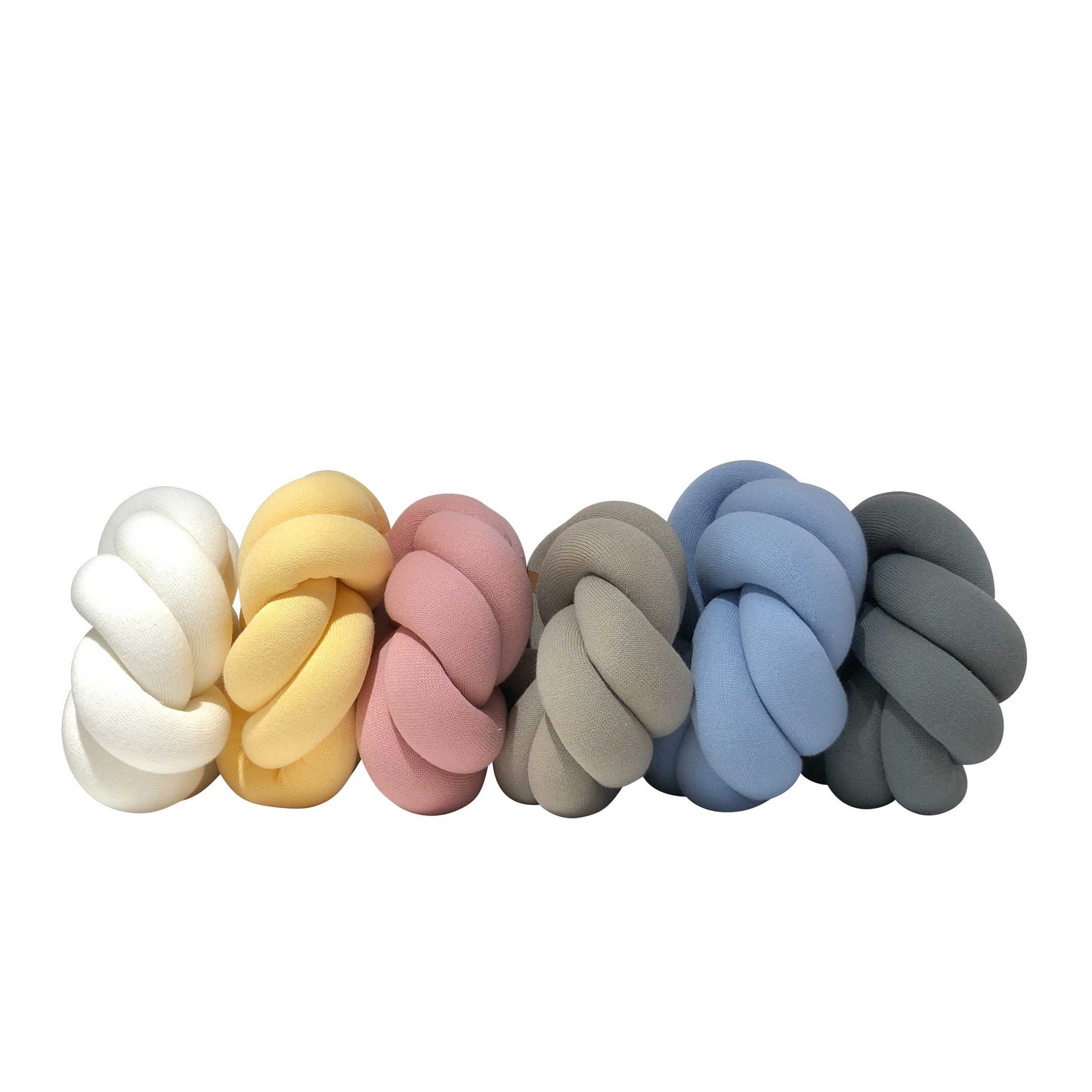 Knotenkissen Blossom, grey