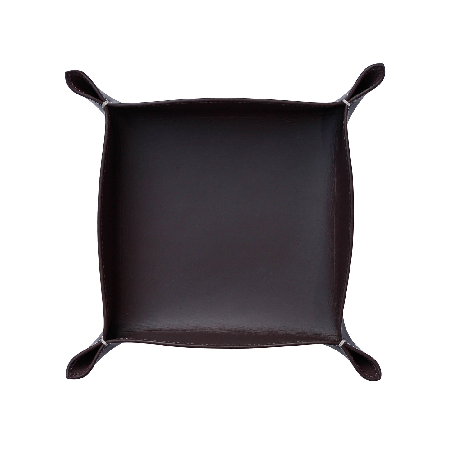 Lederschale Taschenleerer Corium 20 x 20 cm, braun