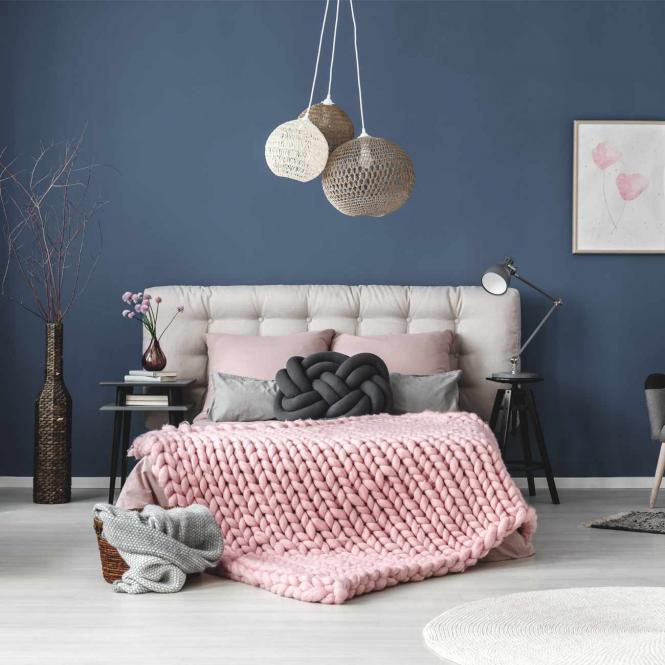 Wolldecke Cosima Chunky Knit, mint