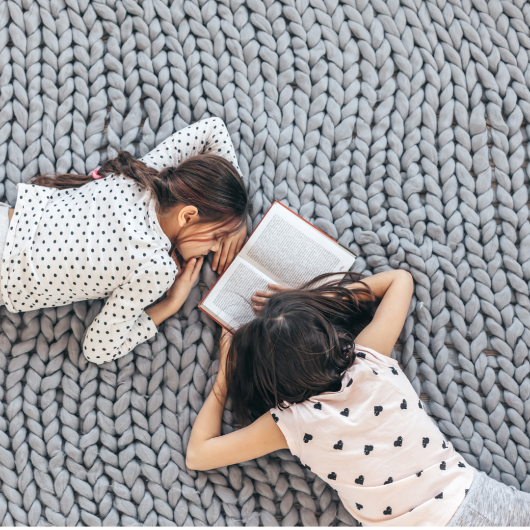 Wolldecke Cosima Chunky Knit, hellgrau