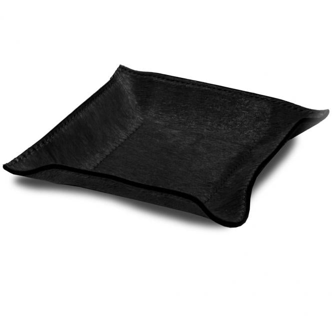 Lederablage Jack Pony quadratisch Schwarz