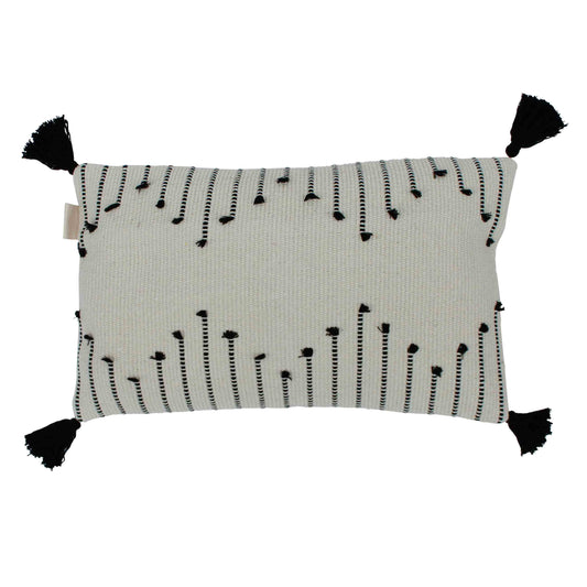 Boho-Set Kissenbezug Tassel inkl. Innenkissen, rechteckig