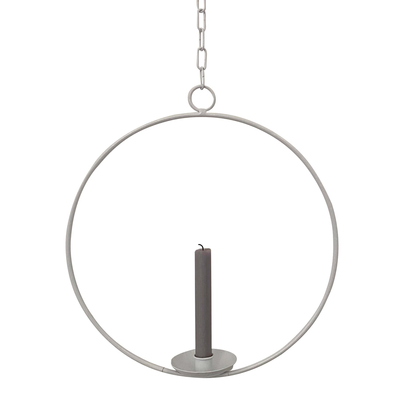 Dekoring mit Vase/Kerzenhalter Ijus Rund, weiß