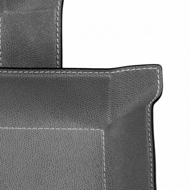 Lederablage Jack quadratisch, Graphit