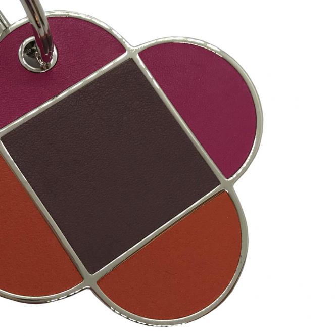 Schlüsselanhänger Inizio Double Heart, braun
